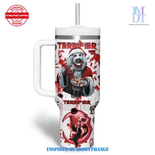 Terrifier Happy Halloween 40 Oz Handle Tumbler