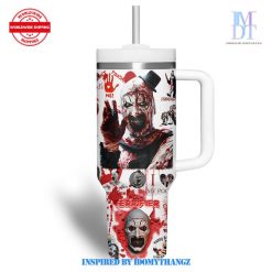 Terrifier Happy Halloween 40 Oz Handle Tumbler