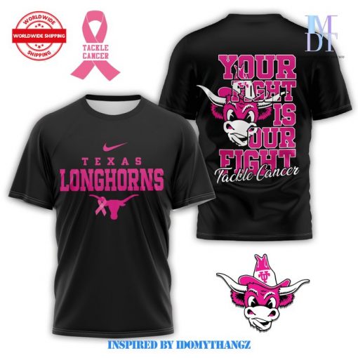 Texas Longhorns Tackle Cancer 2024 T-Shirt