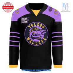 Toledo Walleye x Hockey Fight Cancer Night 2024 Hockey Jersey