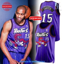 Toronto Raptors Mitchell x Ness Vince Carter Purple Basketball Jersey