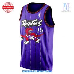 Toronto Raptors Mitchell x Ness Vince Carter Purple Basketball Jersey