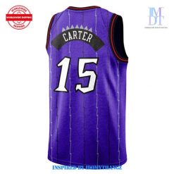 Toronto Raptors Mitchell x Ness Vince Carter Purple Basketball Jersey