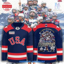 US Womens Box National Team World Champions 2024 Hockey Jersey