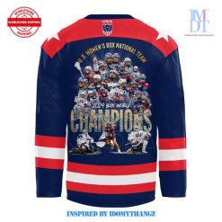 US Women's Box National Team World Champions 2024 Hockey Jersey