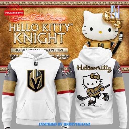 Vegas Golden Knights X Hello Kitty 2024 Limited Edition Hoodie