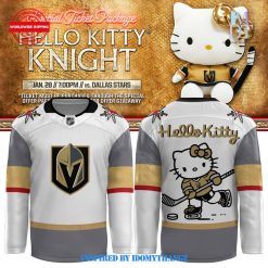 Vegas Golden Knights x Hello Kitty 2024 White Jersey