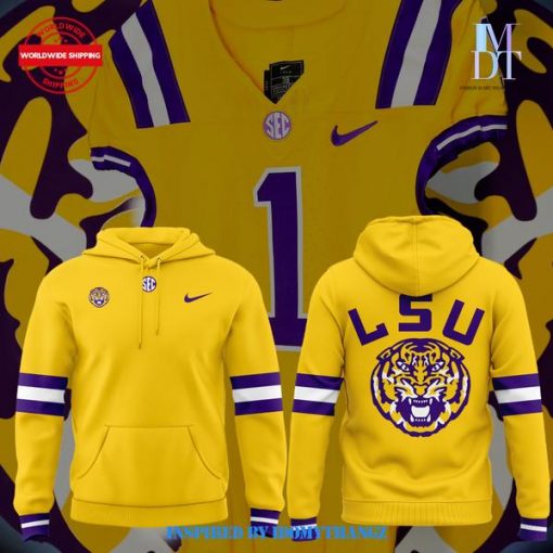 Alternate Gold LSU Tigers Football Hoodie