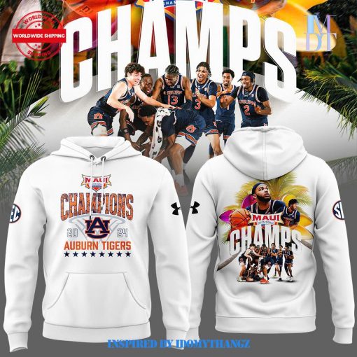 Auburn Basketball 2024 Maui Invitational CHAMPS Hoodie