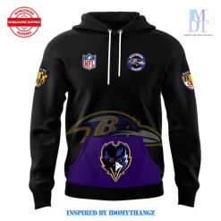 Baltimore Ravens Alternate Helmet Black Hoodie