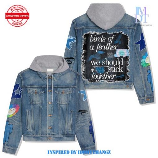 Billie Eilish Birds Of A Feather Hooded Denim Jacket