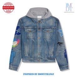 Billie Eilish Birds Of A Feather Hooded Denim Jacket