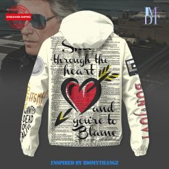 Bon Jovi Shot Through The Heart Windbreaker Jacket