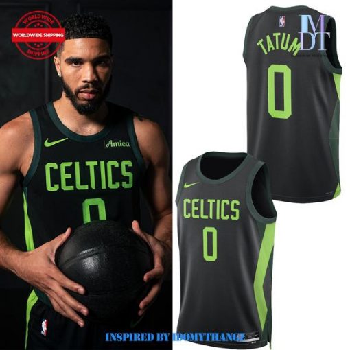 Boston Celtics 2024-2025 Fast Break Player Black Jersey