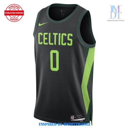 Boston Celtics 2024-2025 Fast Break Player Black Jersey