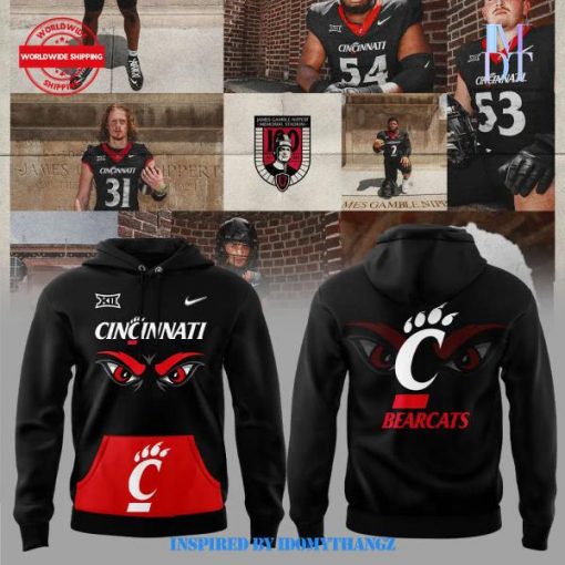 Cincinnati Bearcats Football All Black For Nippert Hoodie