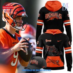 Cincinnati Bengals 2024 Happy National Cat Day Hoodie