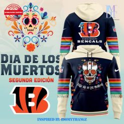 Cincinnati Bengals 2024 NFL Dia De Los Muertos Pullover Hoodie