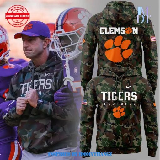 Coach Dabo Swinney Clemson Tigers Limited Edition Camo Hoodie