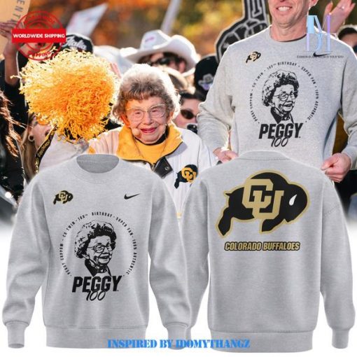 Colorado Buffaloes Miss Peggy Happy Birthday 100th Sweatshirt