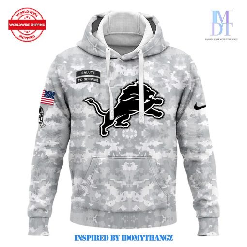 Detroit Lions National Football League Veterans Day Limited Edition Hoodie