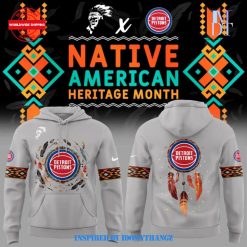 Detroit Pistons Native American Heritage Nike Version Hoodie