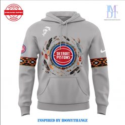 Detroit Pistons Native American Heritage Nike Version Hoodie