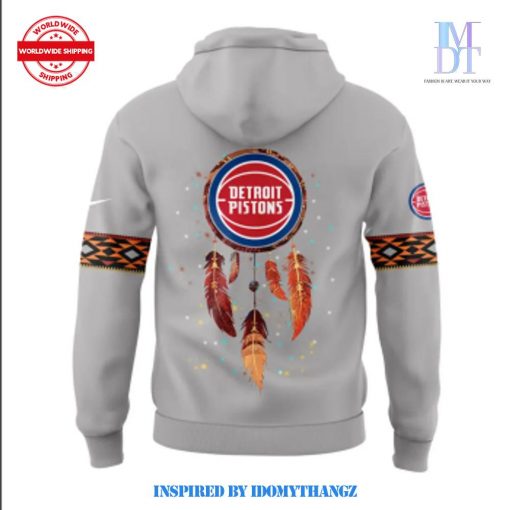 Detroit Pistons Native American Heritage Nike Version Hoodie