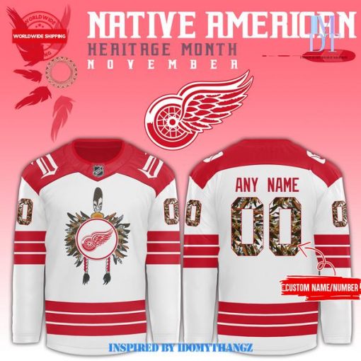 Detroit Red Wings Native American Heritage Month Jersey