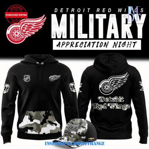 Detroit Red Wings x Military Appreciation Night Hoodie