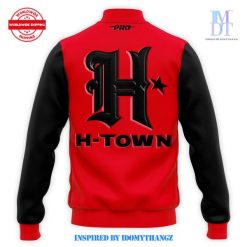 Houston Texans Battle Red Merch Limited Baseball Jacket