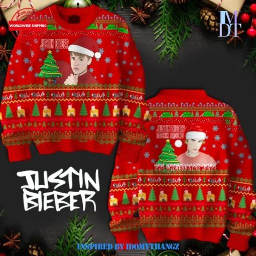 Justin Bieber Rockin Around The Christmas Tree Sweater