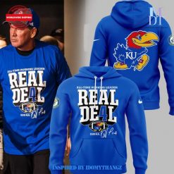 Kansas Jayhawks Devin Neal Rushing Blue Hoodie