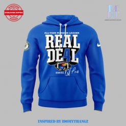 Kansas Jayhawks Devin Neal Rushing Blue Hoodie