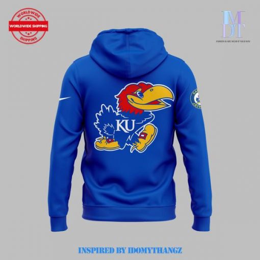 Kansas Jayhawks Devin Neal Rushing Blue Hoodie