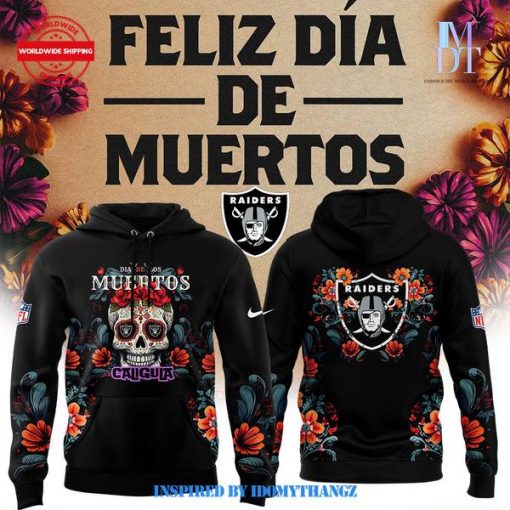 Las Vegas Raiders 2024 Dia De Los Muertos Limited Hoodie