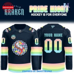 Limited Seattle Kraken Pride Night Custom Jersey