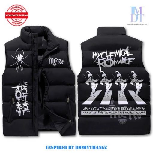 My Chemical Romance Famous Last Words Sleeveless Puffer Jacket