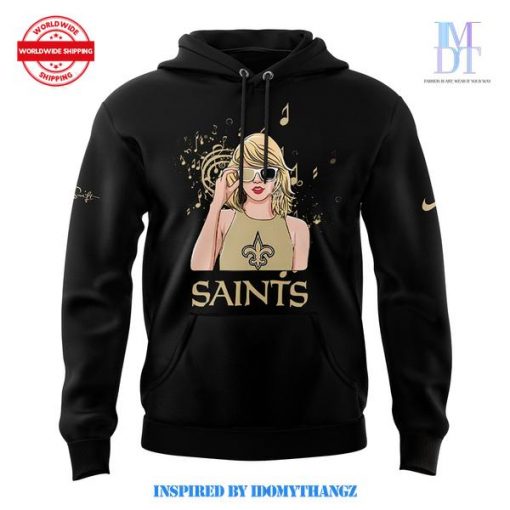 New Orleans Saints x Taylor Swift The Eras Tour Hoodie