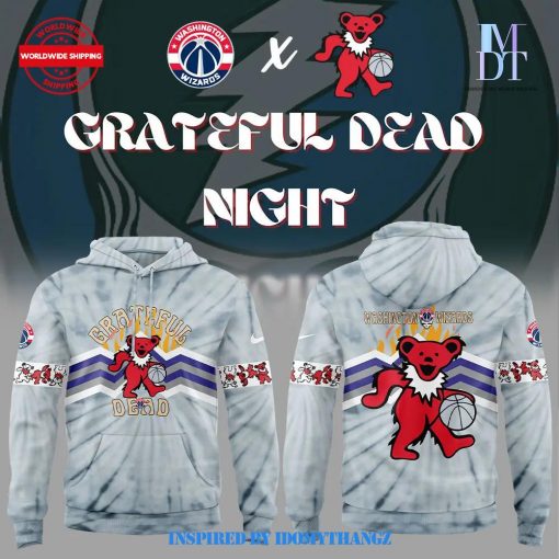 Nike Washington Wizards Grateful Dead Night 2024 Edition Hoodie