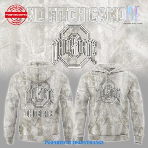 Ohio State Football And Fitch Camo Hoodie