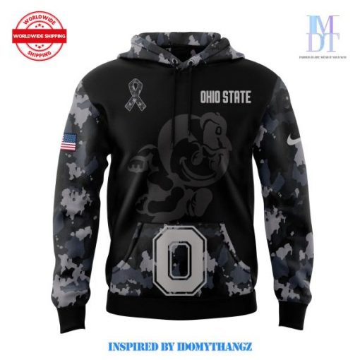 Ohio State The Wild Collective Black Camo Hoodie