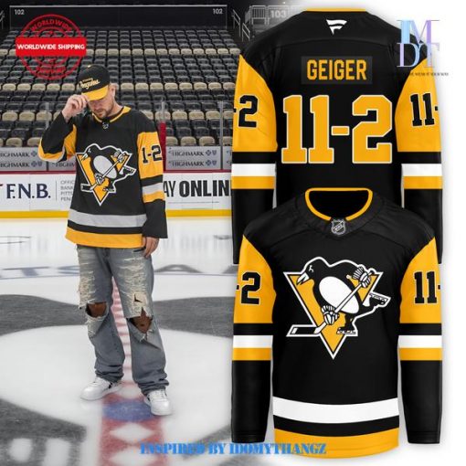 Pittsburgh Penguins Geiger Custom Hockey Jersey