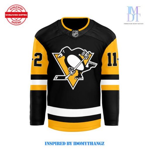 Pittsburgh Penguins Geiger Custom Hockey Jersey