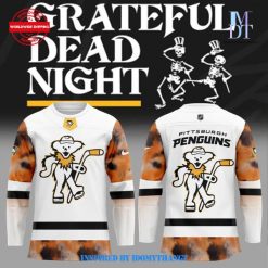 Pittsburgh Penguins Grateful Dead Night White Jersey