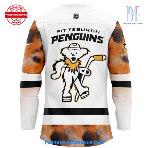 Pittsburgh Penguins Grateful Dead Night White Jersey