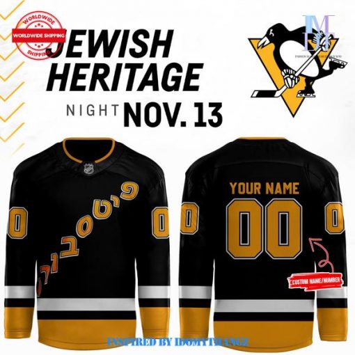 Pittsburgh Penguins x Jewish Heritage Night 2024 Jersey