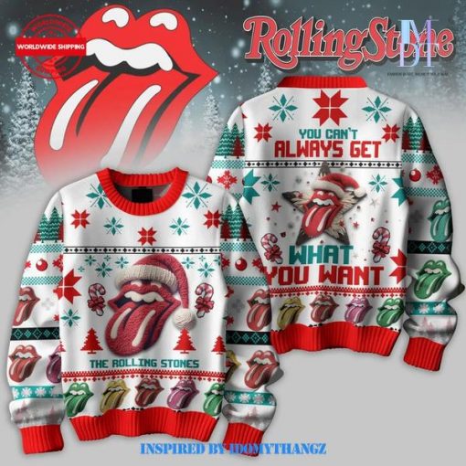 Rolling Stones You Can’t Always Get What You Want Christmas Sweater