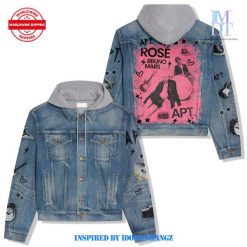 Rose x Bruno Mars APT Hooded Denim Jacket