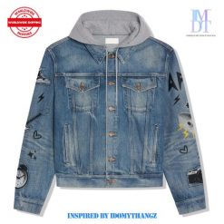 Rose x Bruno Mars APT Hooded Denim Jacket